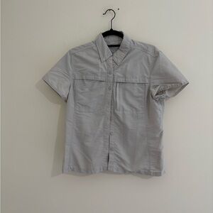 L.L. Bean Light Gray Button Down Shirt